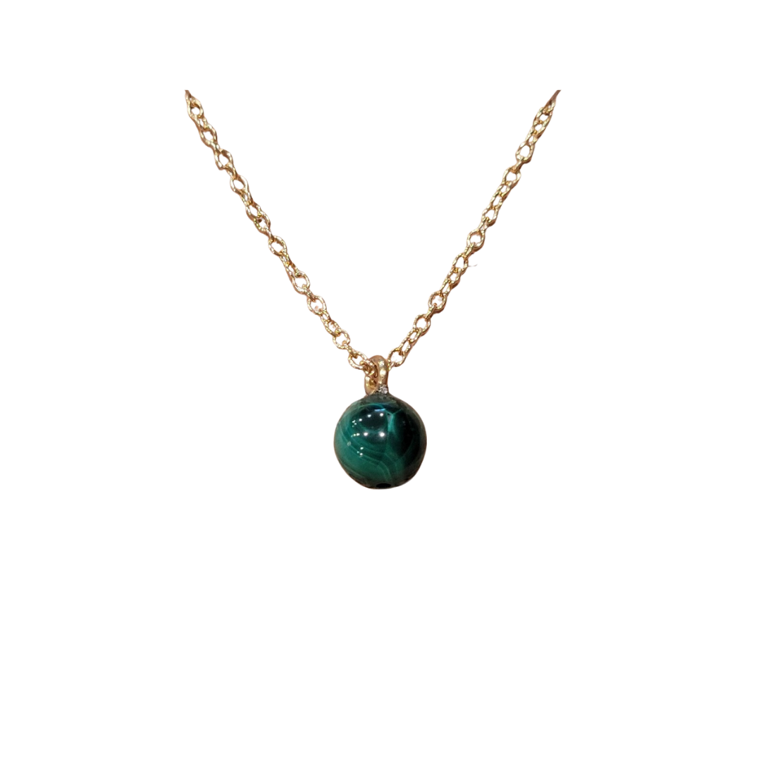 Malachite Gold Necklace