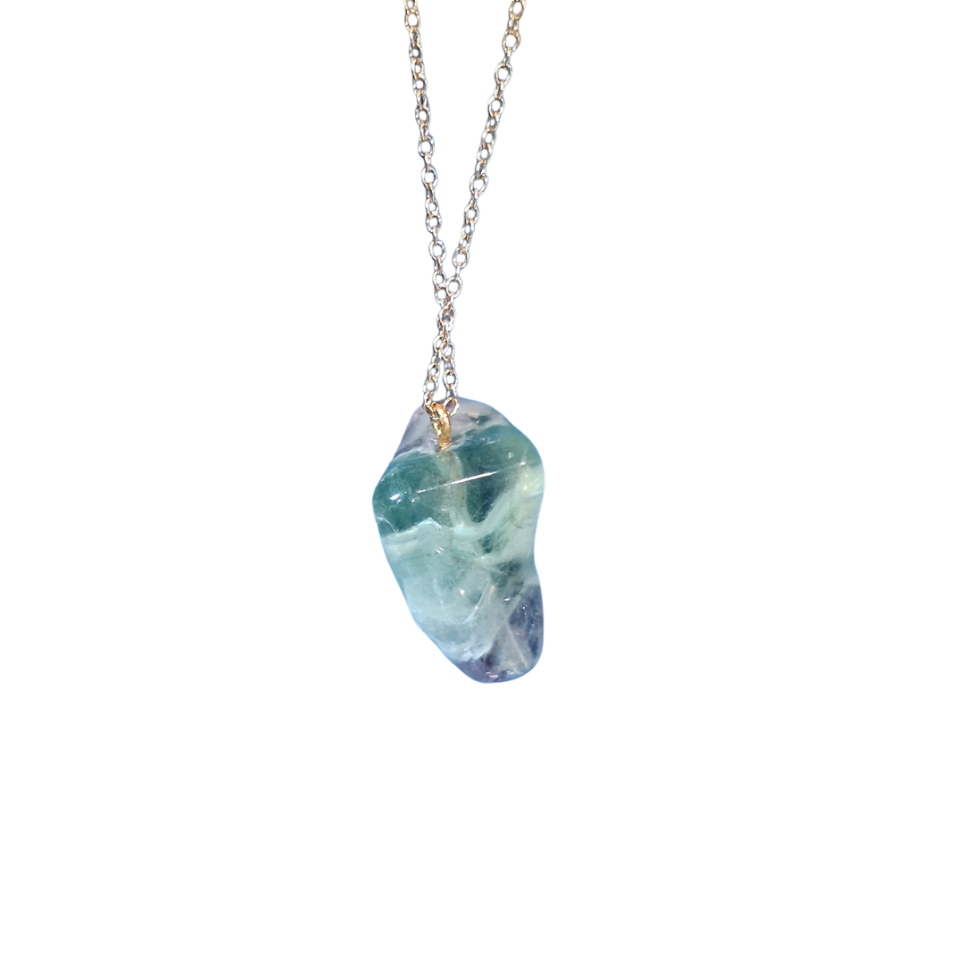 Rainbow Flourite Necklace - Chunky