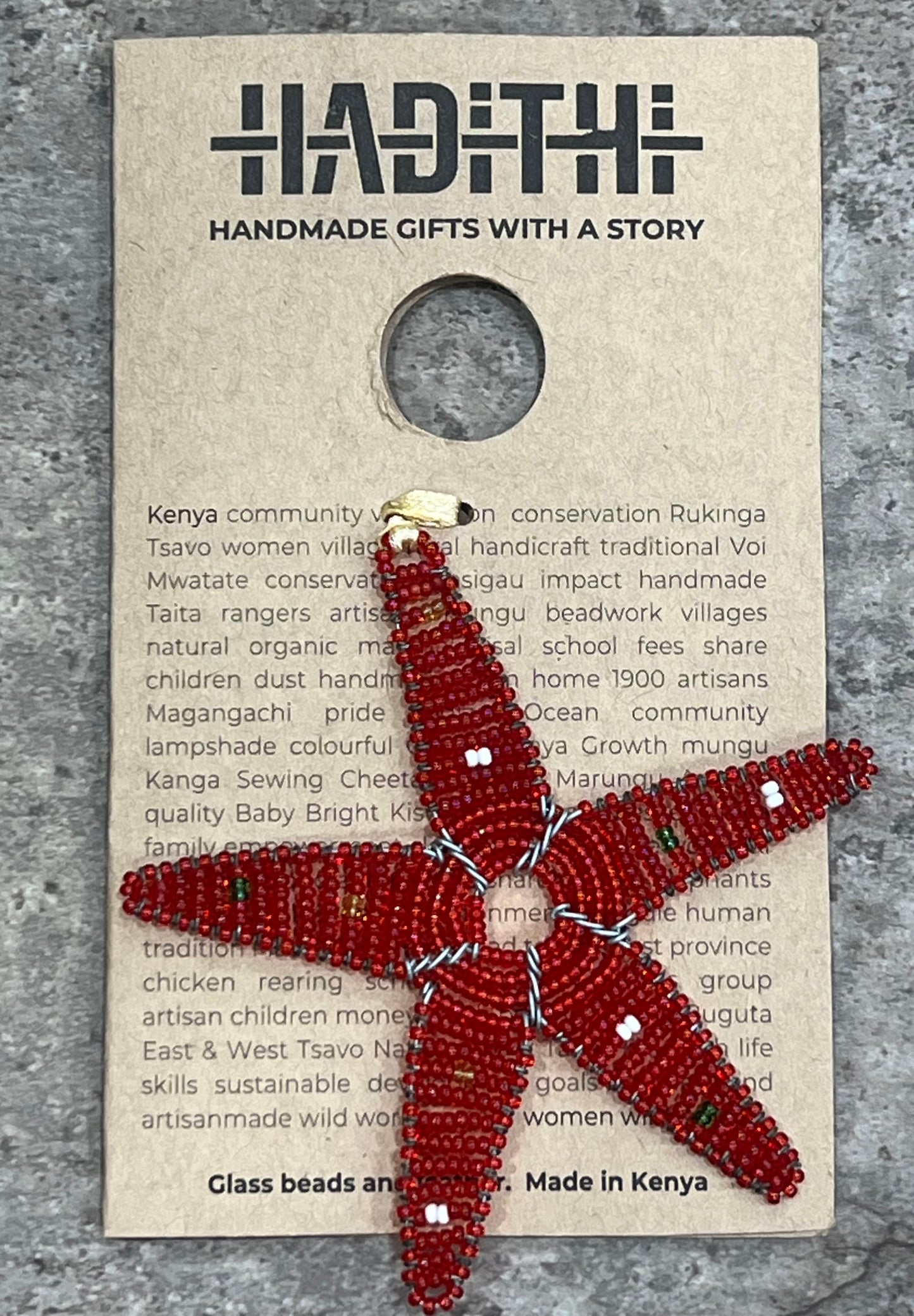 Hadithi Beaded Christmas Ornaments