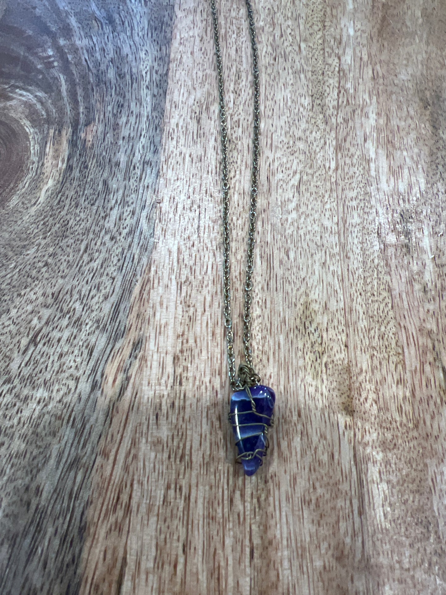 V-07 Raw Amethyst Necklace