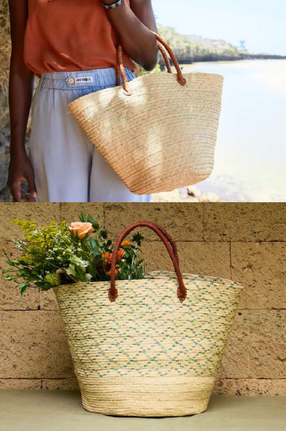 Palm Shopper Basket