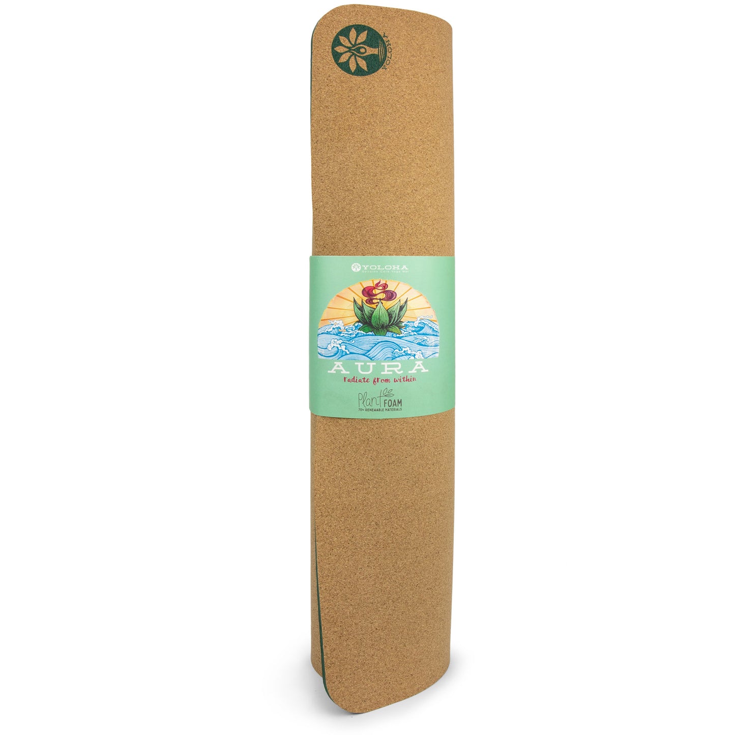 Aura Cork Yoga Mat: Various Designs Including Mountain Magic