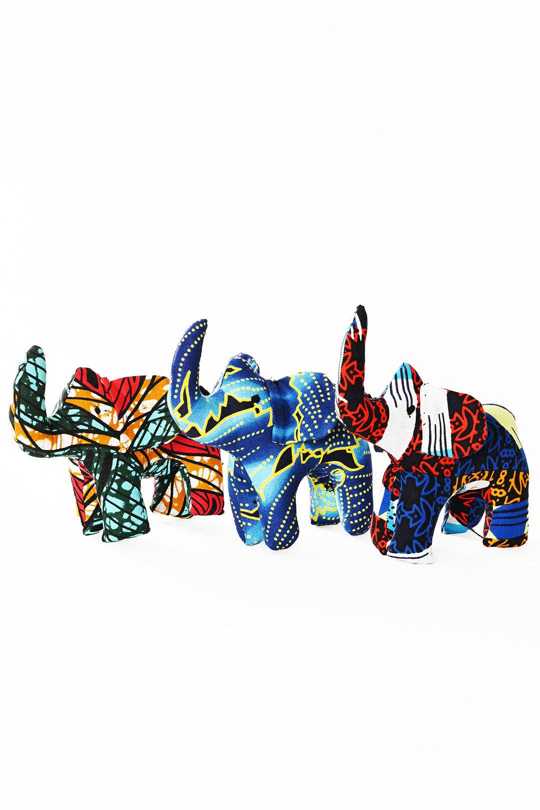 Colorful Kitenge Elephant by Swahili AM
