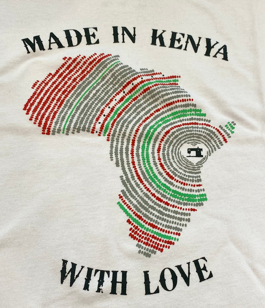 Wildlife Works Women's Tee Batwing Tee: Made in Kenya (White)