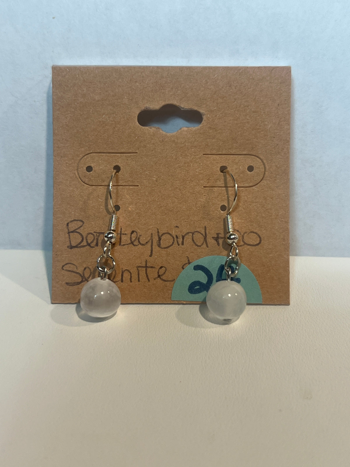 Selenite earrings (Local Vendor V-07)