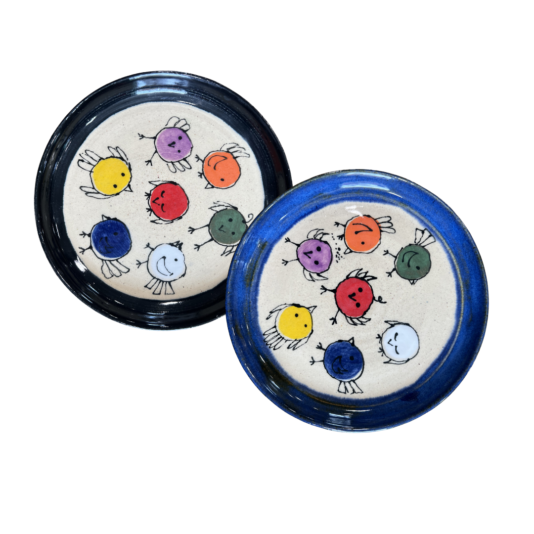 v-01 Small Birdie Plates by Sweet Creek