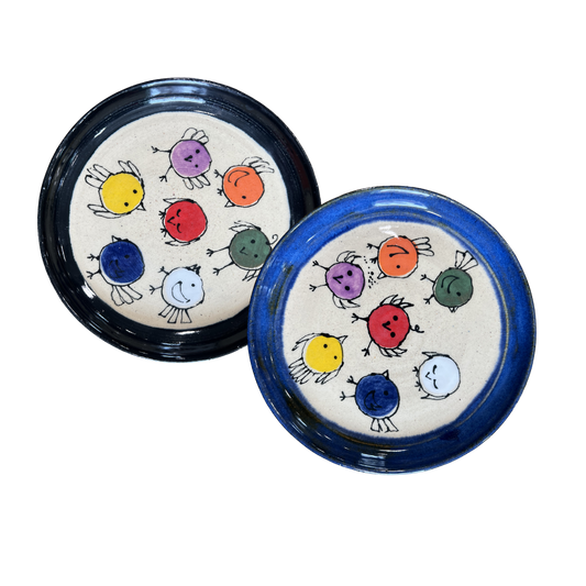 v-01 Small Birdie Plates by Sweet Creek