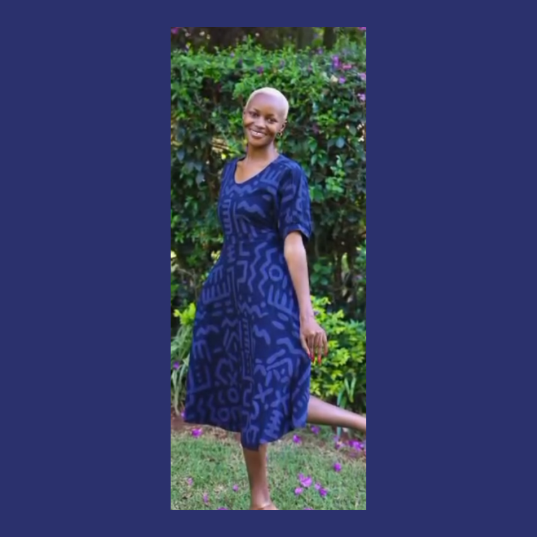 Wildlife Works Waridi Dress in Blue