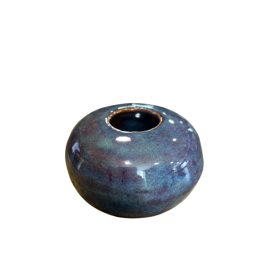 V-01 Small Blue Pottery Vase by Sweet Creek