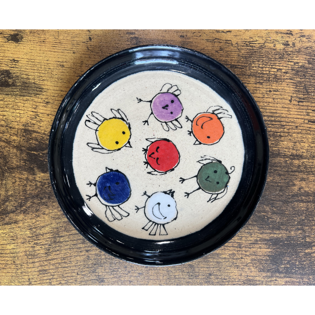 v-01 Small Birdie Plates by Sweet Creek
