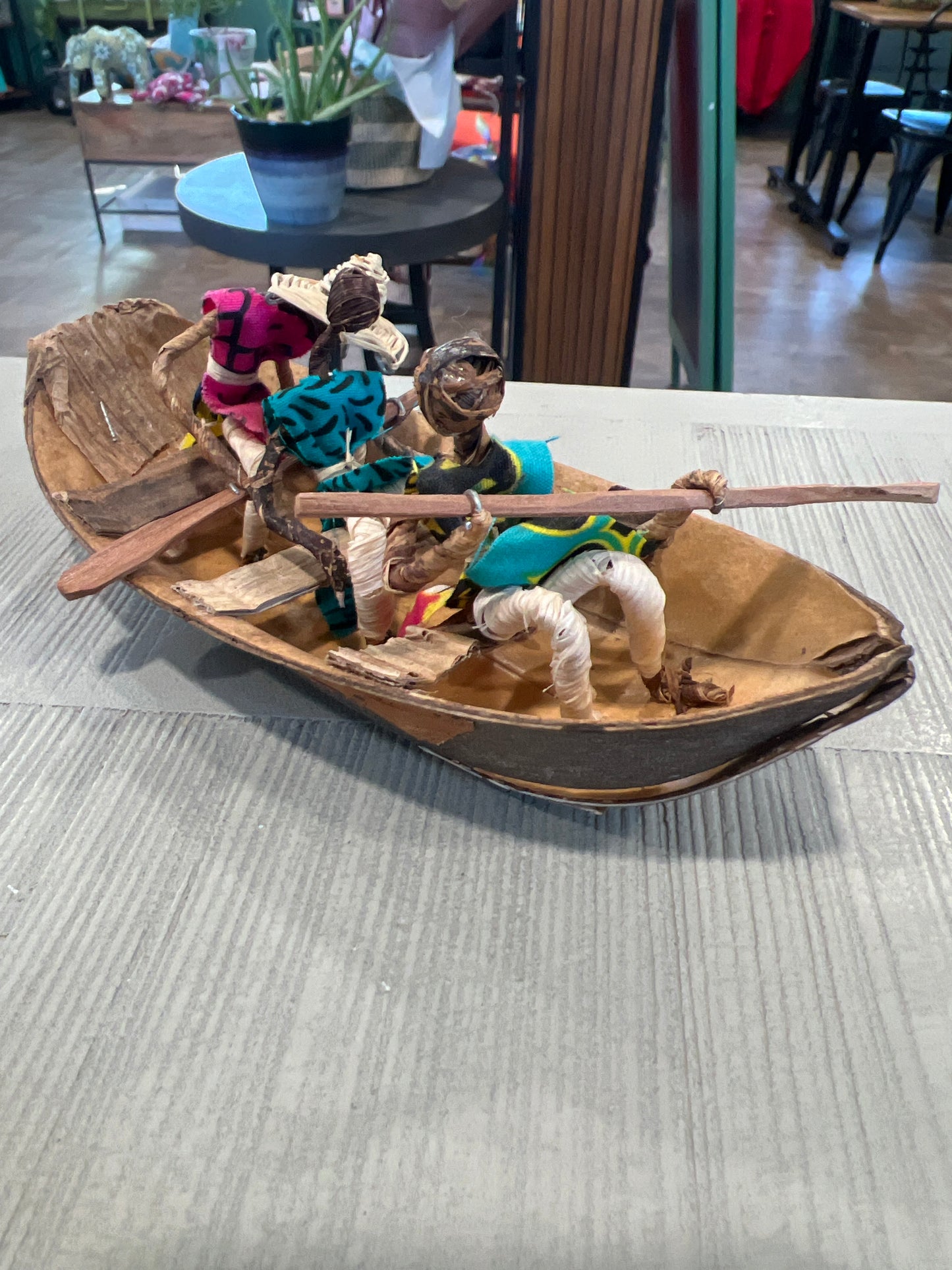 Baanana Leaf Fiber 3 People in Boat