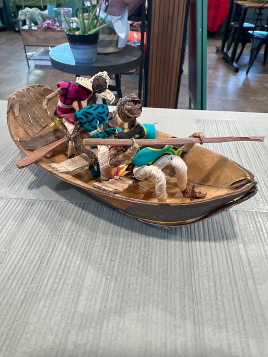 Baanana Leaf Fiber 3 People in Boat