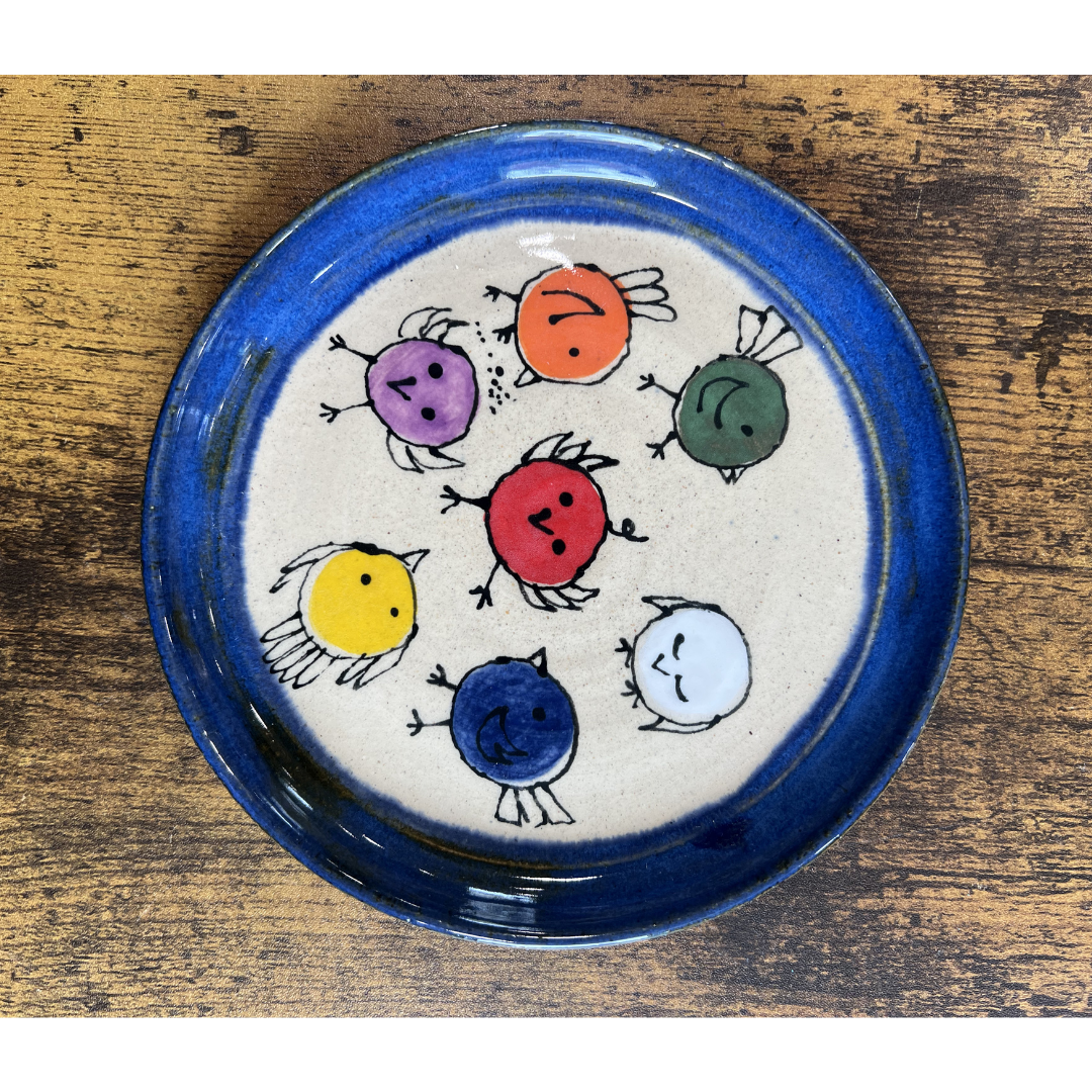 v-01 Small Birdie Plates by Sweet Creek
