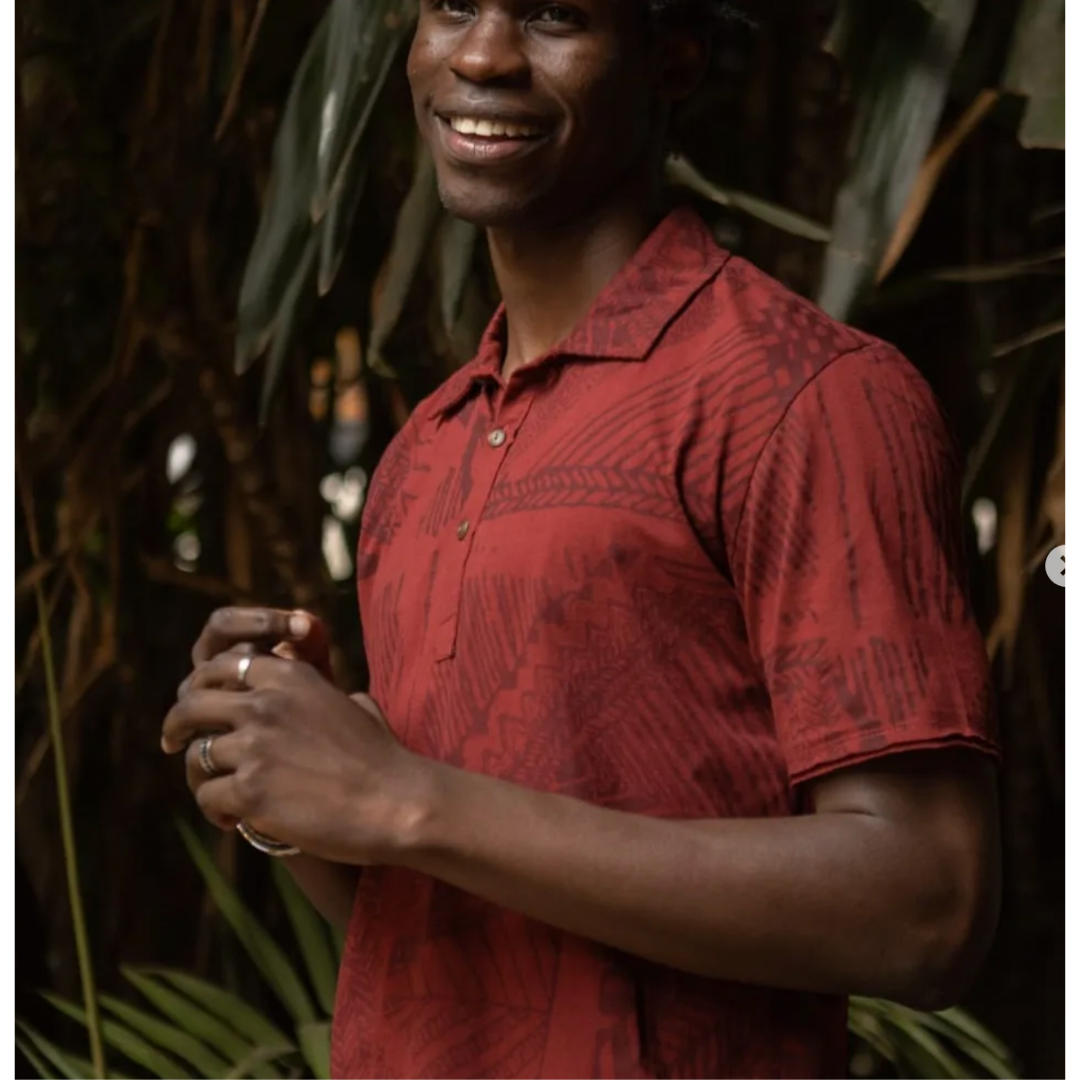 Wildlife Works Red Men’s Henley
