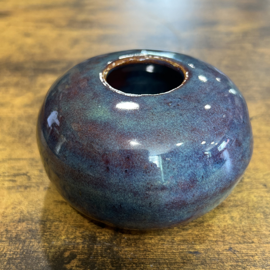 V-01 Small Blue Pottery Vase by Sweet Creek