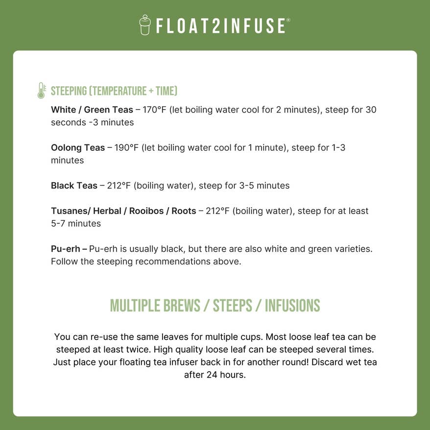 Red Apple | Floating Tea Infuser | Green Base | Red