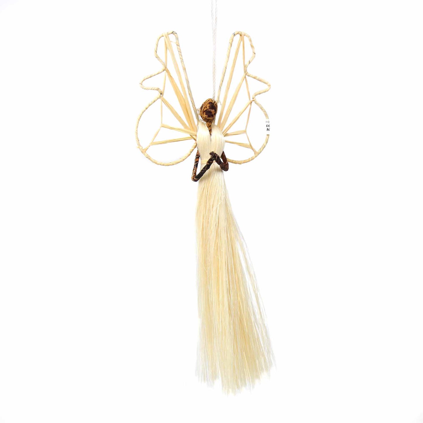 Sisal Angel Ornaments - 9-Inch