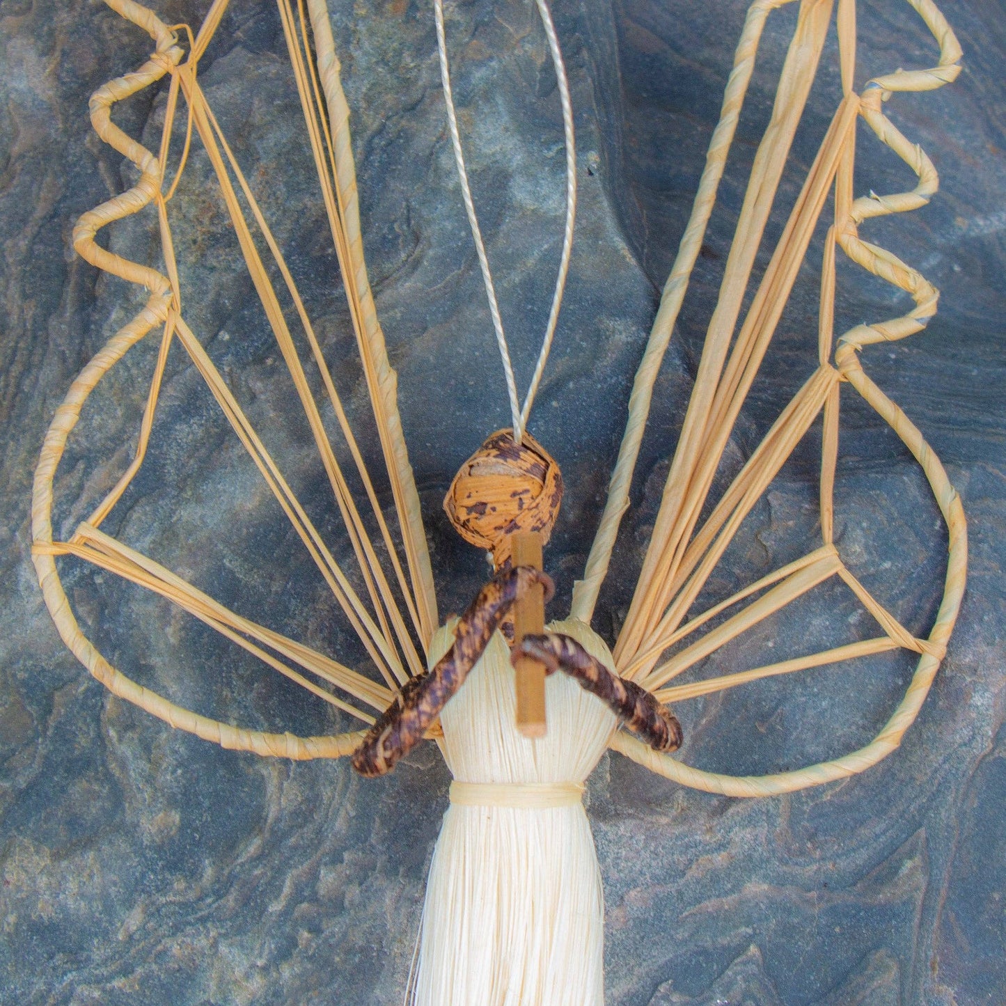 Sisal Angel Ornaments - 9-Inch