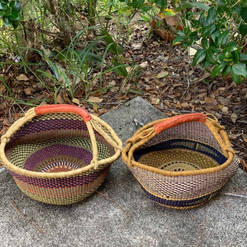 Bolga Market Basket, Large - Mixed Colors