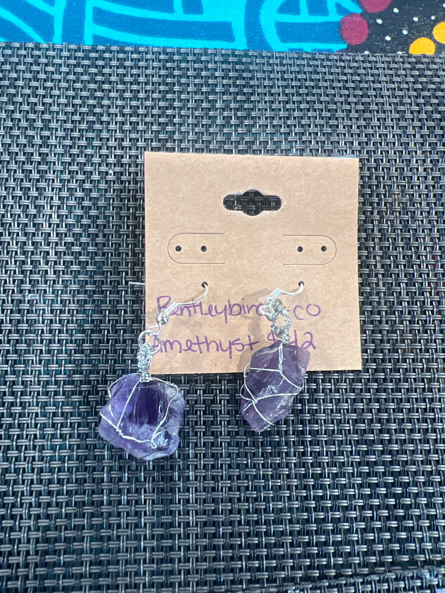V-07 Amethyst earrings