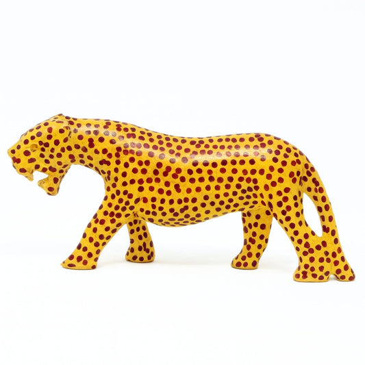 Kenya Hand-Carved Wood Cheetah Safari Animal – Medium  - CLOSEOUT -