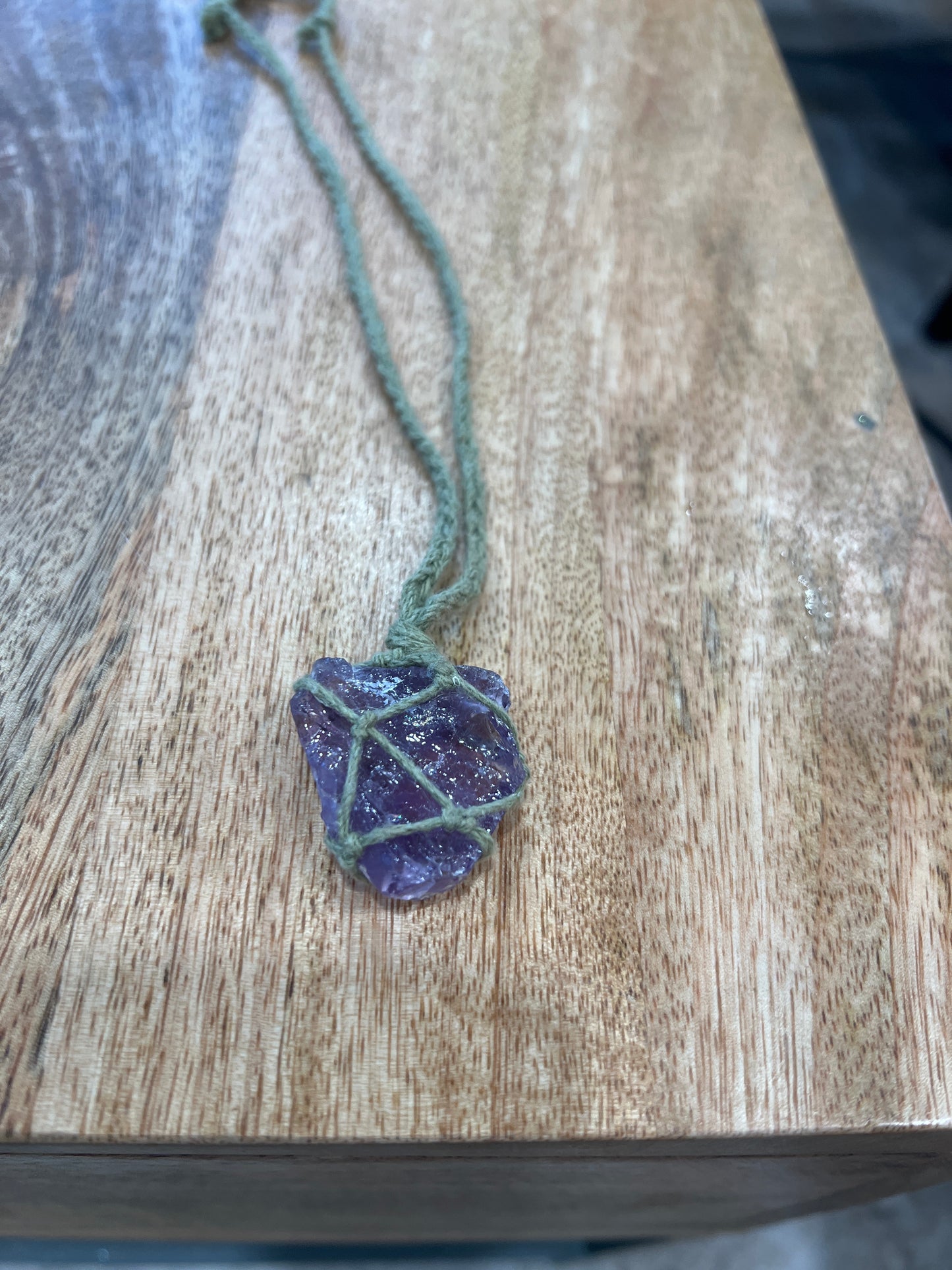 V-07 Raw Amethyst Necklace