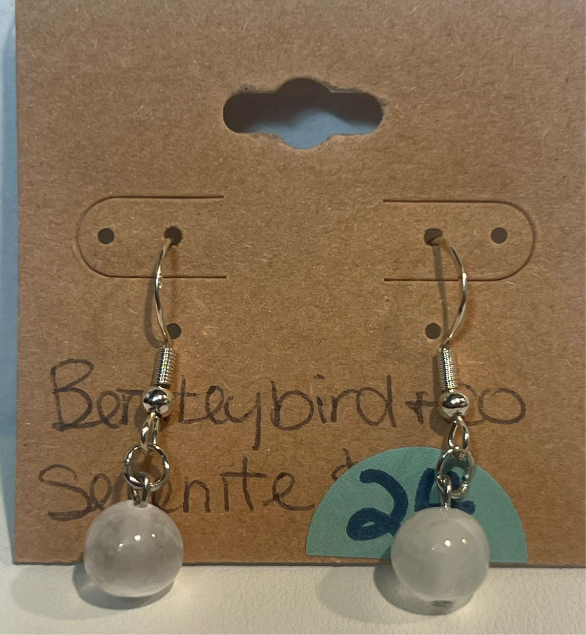 Selenite earrings (Local Vendor V-07)