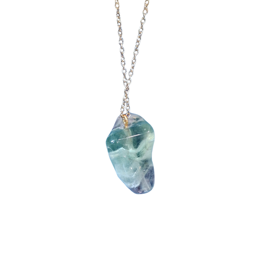 Rainbow Flourite Necklace - Chunky