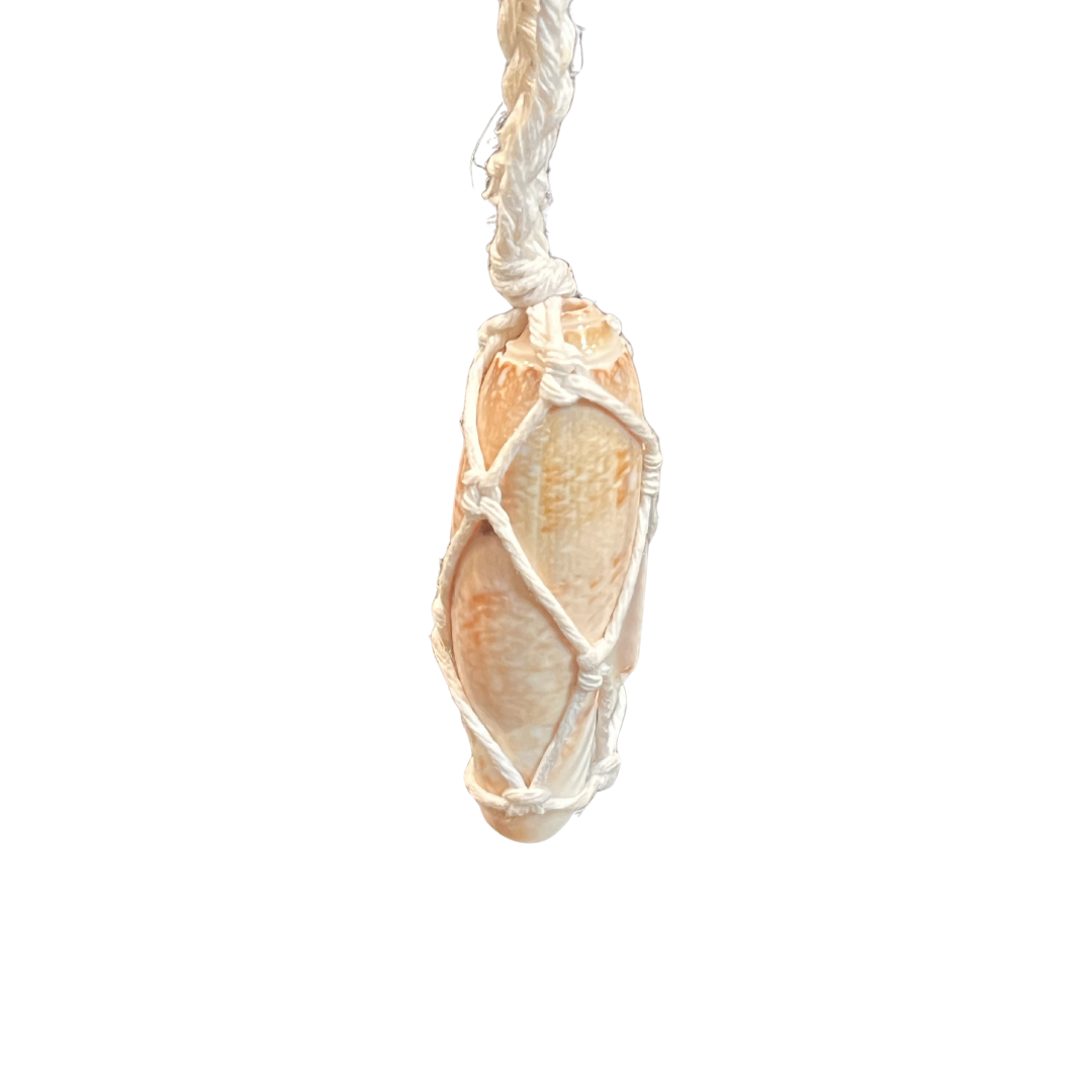 V-07. Hand-Picked Shell in White Yarn