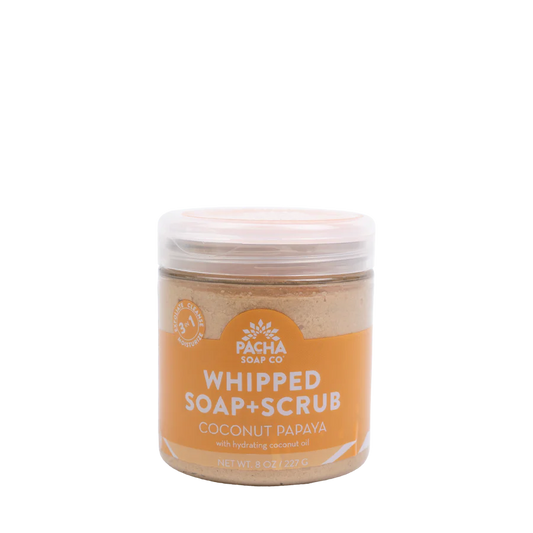 Coconut Papaya Whipped Soap Scrub
