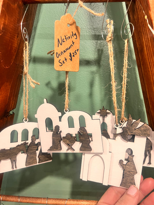 Nativity Ornament Set by Branch Designs