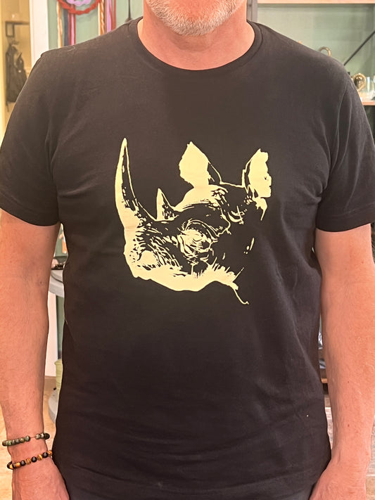 Wildlife Works Tee Rhino Black Tee