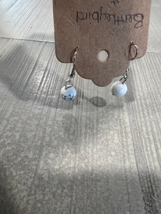 V-07 Howlite Earrings