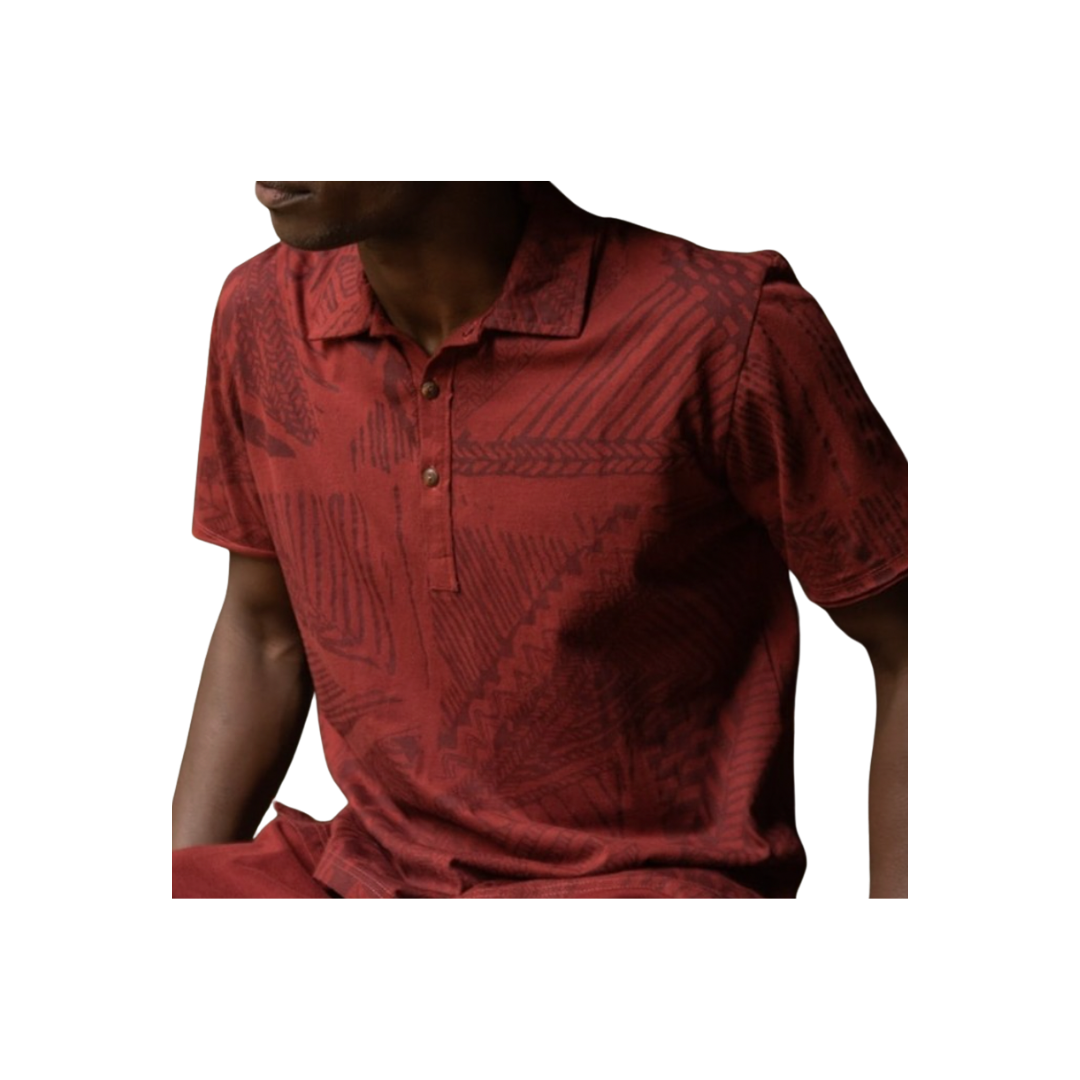 Wildlife Works Red Men’s Henley
