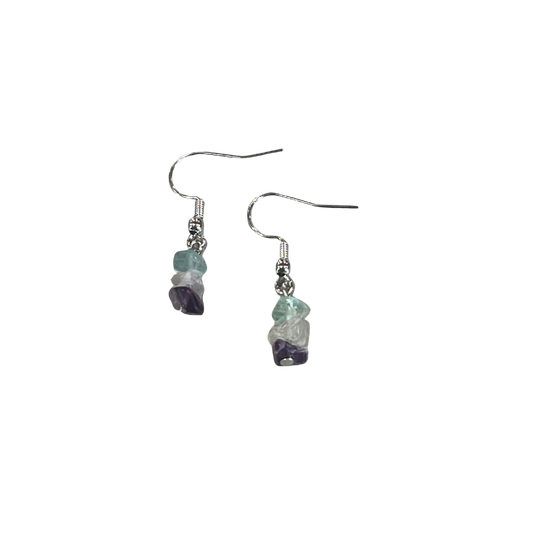 Rainbow Flourite Earrings