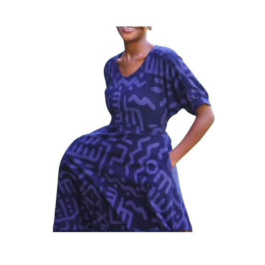 Wildlife Works Waridi Dress in Blue