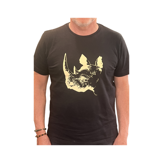 Wildlife Works Tee Rhino Black Tee