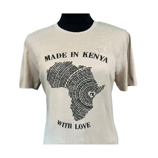 Wildlife Works Tee Beige "Made In Kenya"