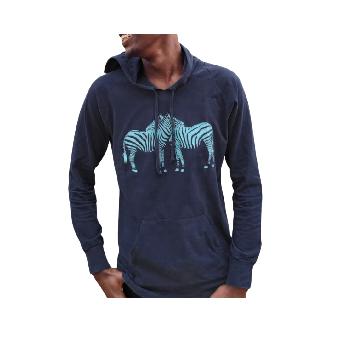 Zebra Hoodie by Wildlife Works