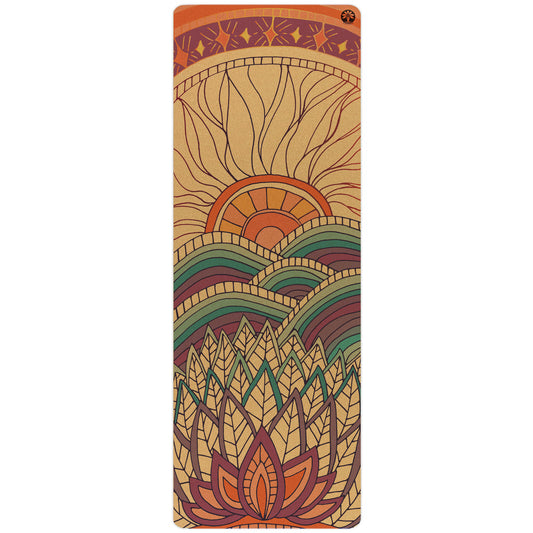 Aura Cork Yoga Mat: Various Designs Including Mountain Magic