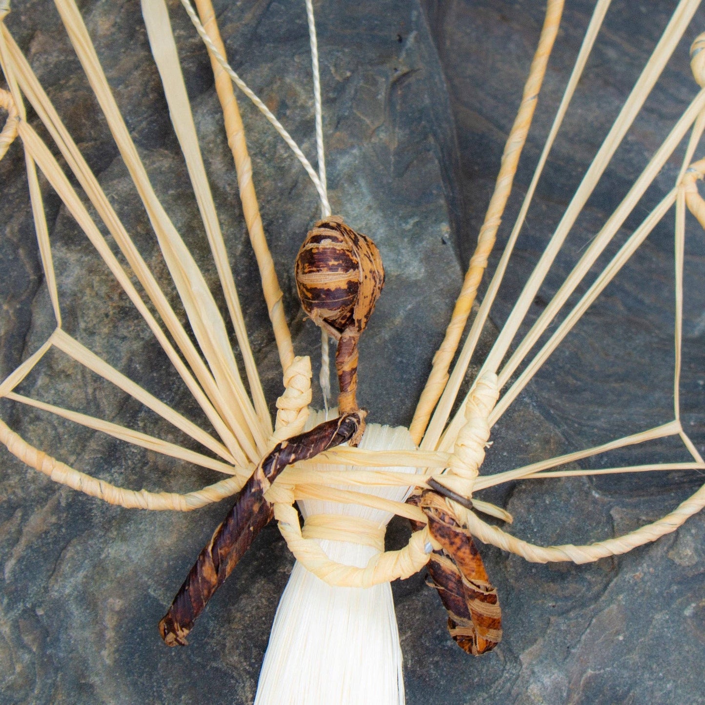 Sisal Angel Ornaments - 9-Inch