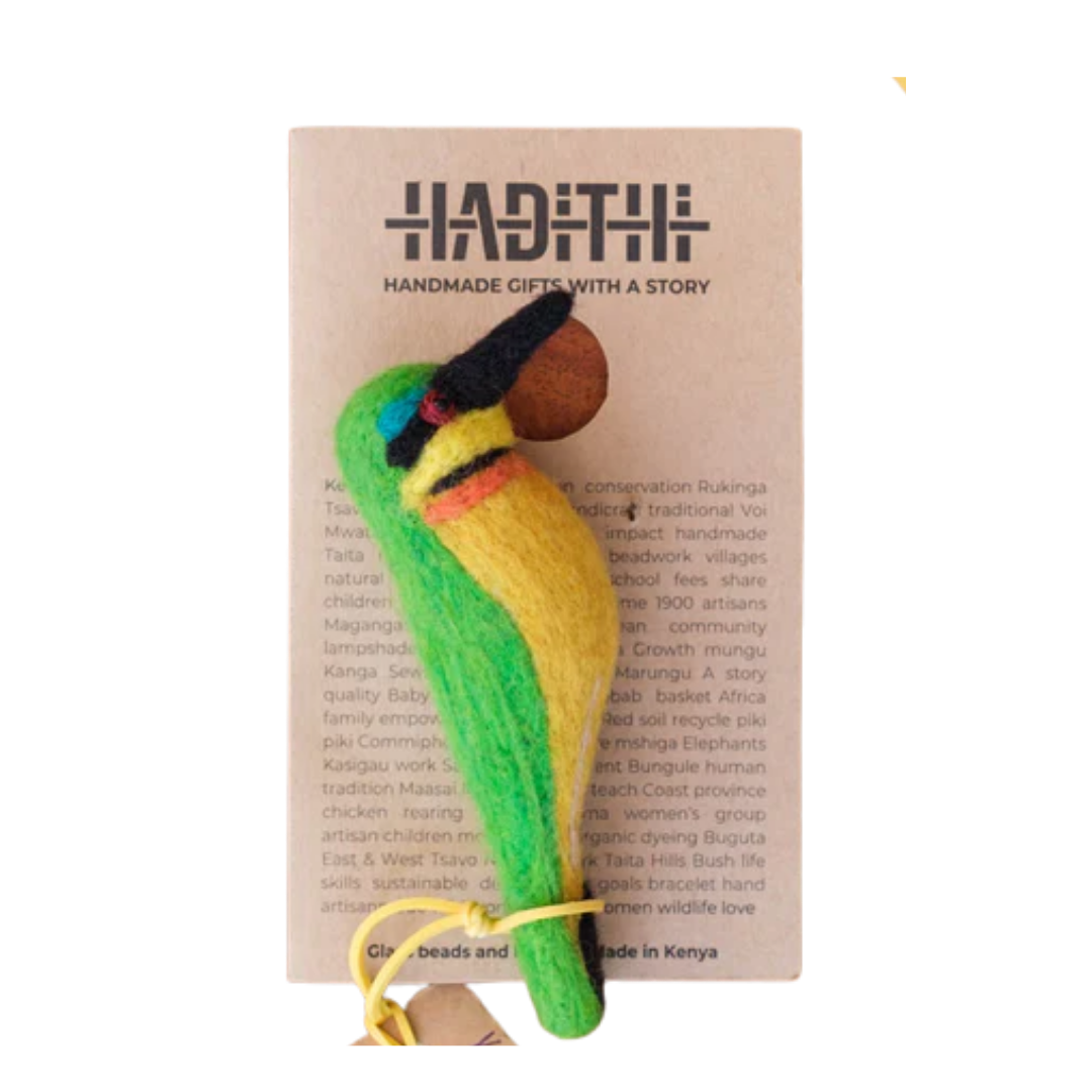 Felted Hummingbird Charm