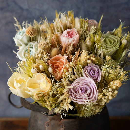 Dried Flower Bouquet Mixed Color, Large
