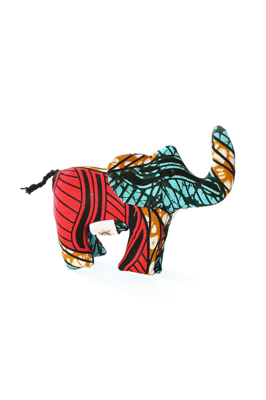 Colorful Kitenge Elephant by Swahili AM