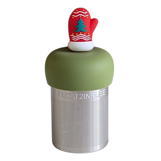 Christmas Mitten | Large Floating Tea Infuser | Green Base