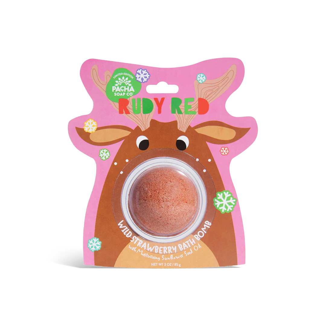 Rudy Red Wild Strawberry Bath Bomb