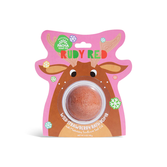Rudy Red Wild Strawberry Bath Bomb
